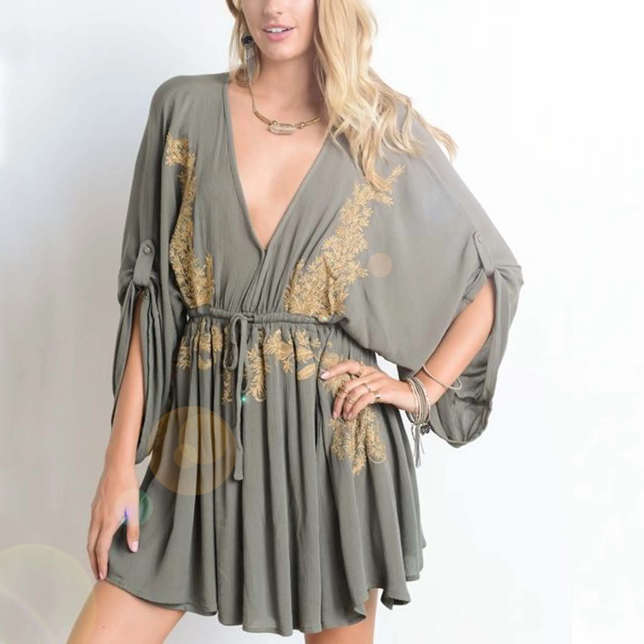 Golden Sage Dress