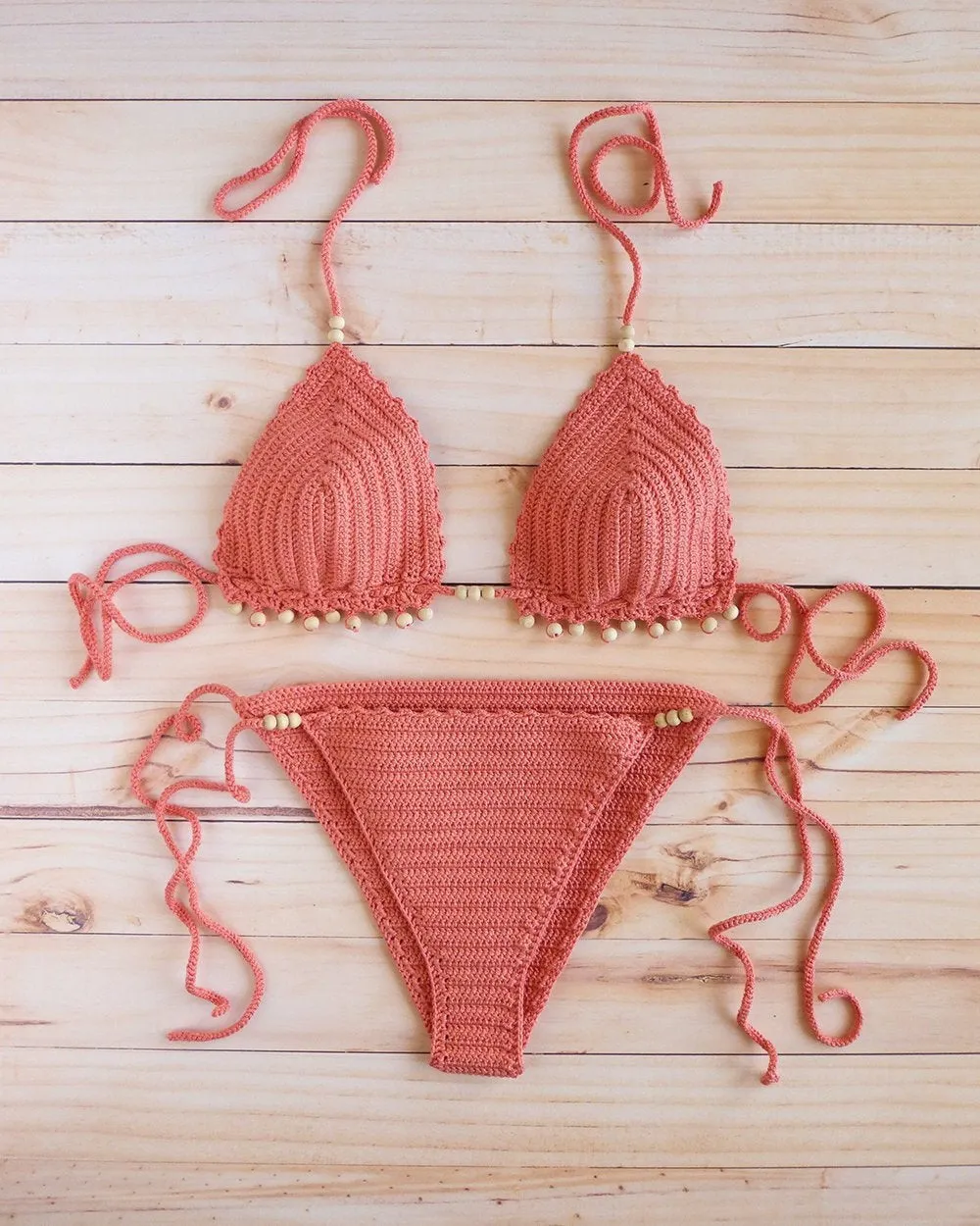 Guanabana Beaded Bohemian Bikini Suit