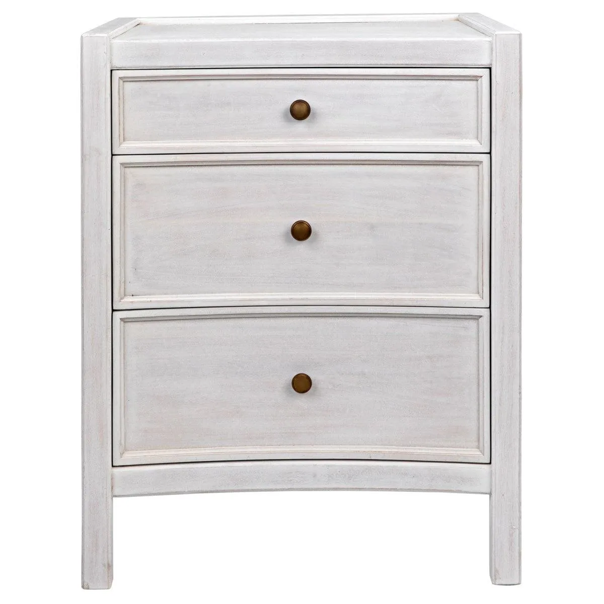 Hampton Night Stand 24", White Wash