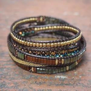 Handmade Crystal Chain Wrap Natural Stone