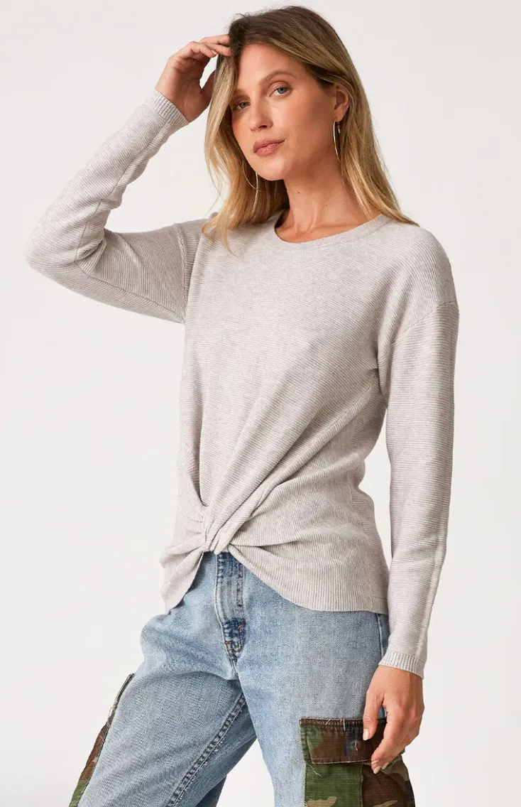 Hartford Knot Front Waffle Sweater
