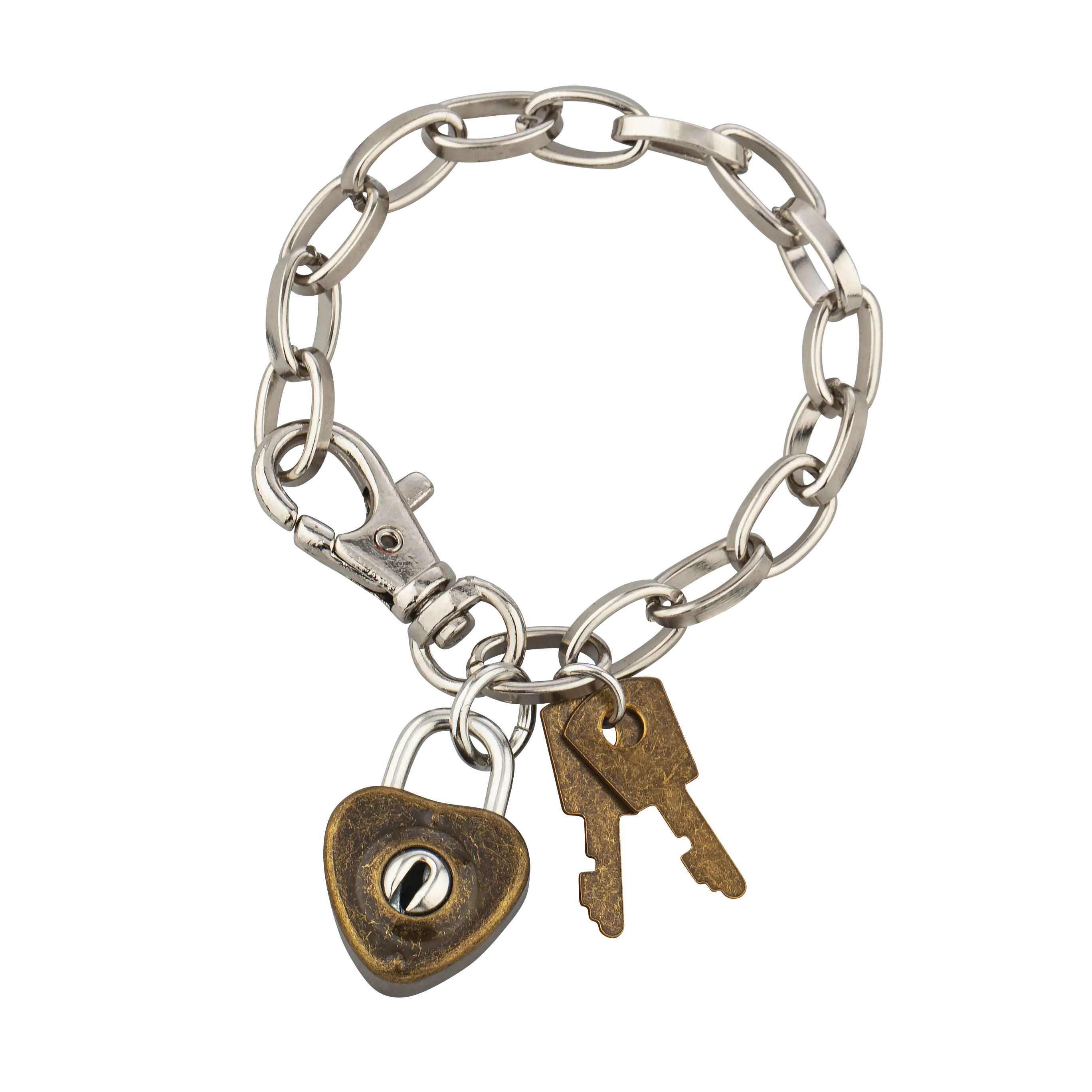 HEART LOCK AND KEY BRACELET