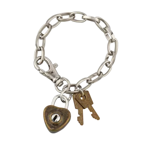 HEART LOCK AND KEY BRACELET