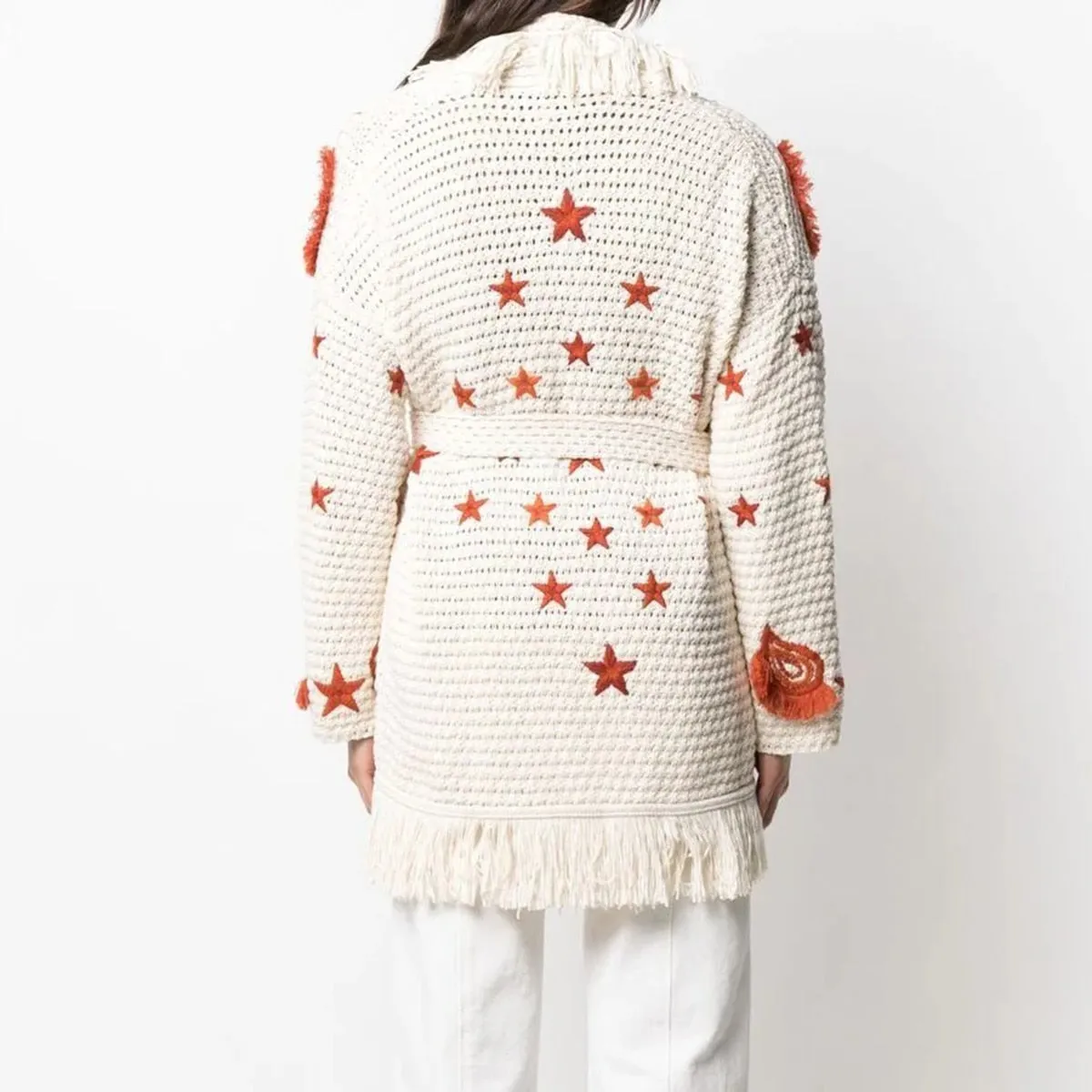 Hollow Wool Jacket Tassel Boho Sweater