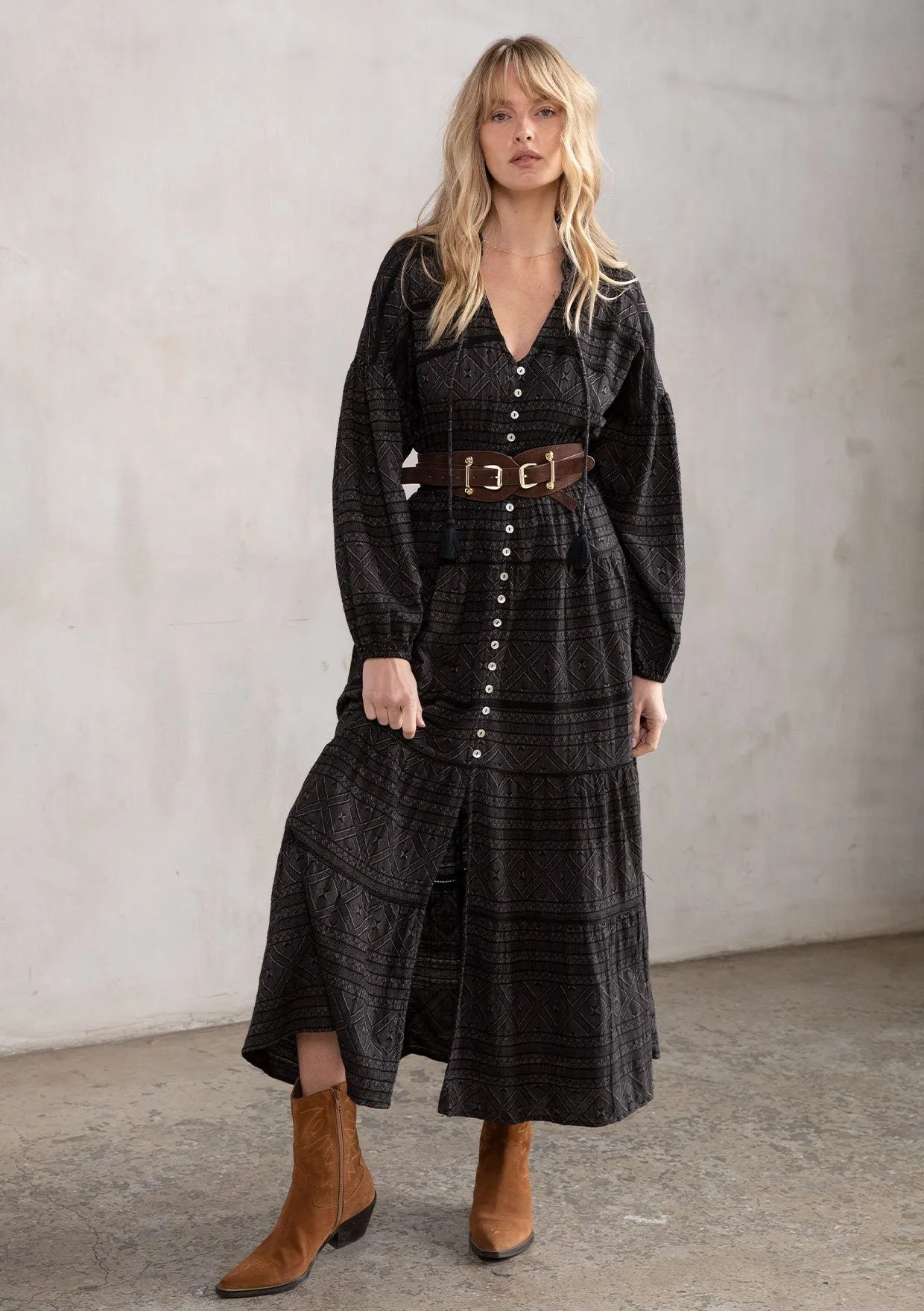 Isn't It Romantic Maxi Peasant Dress