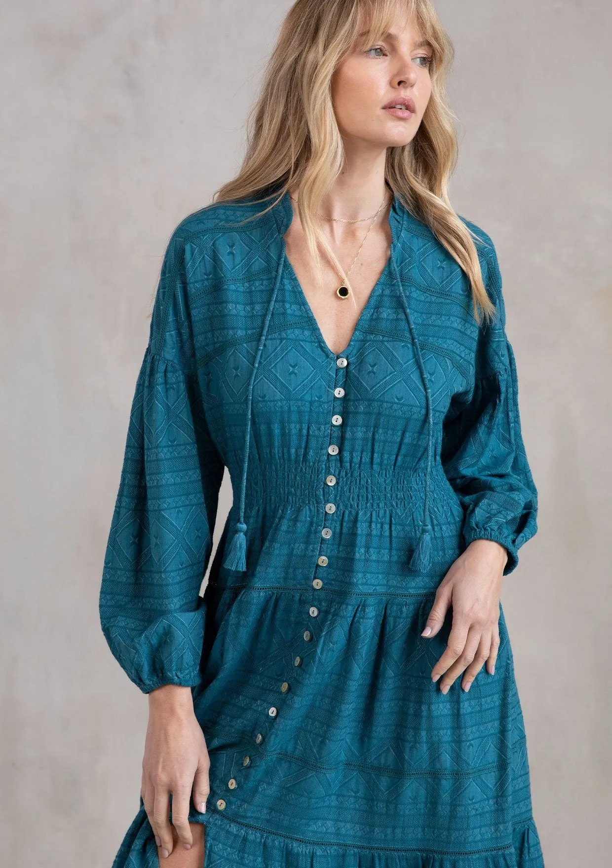 Isn't It Romantic Maxi Peasant Dress