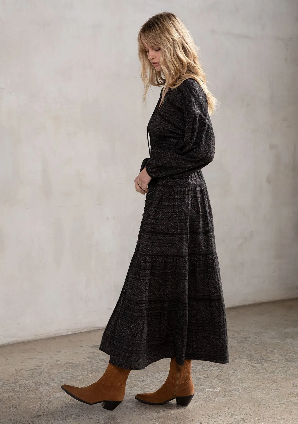 Isn't It Romantic Maxi Peasant Dress