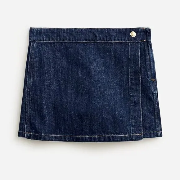 J. Crew Denim Skort Rinse Wash Size 8 NWT