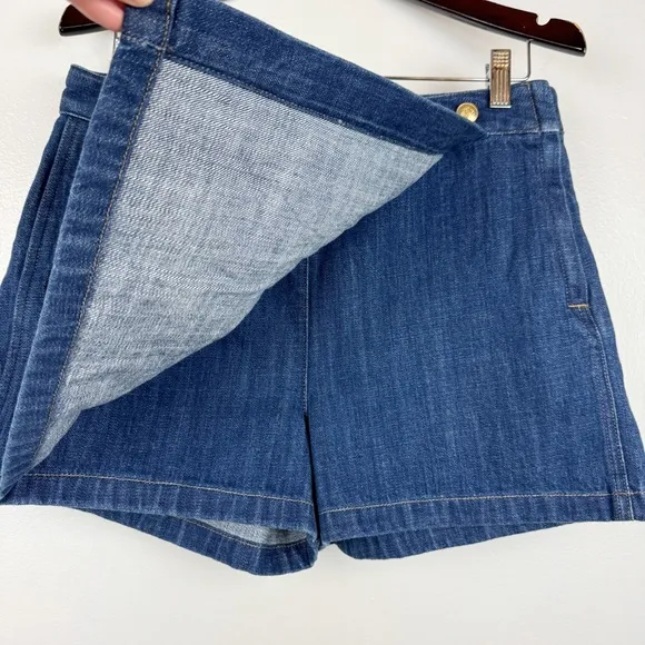 J. Crew Denim Skort Rinse Wash Size 8 NWT