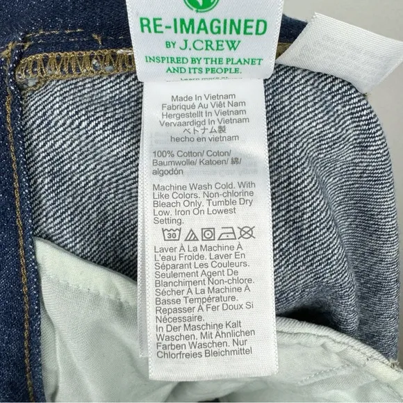 J. Crew Denim Skort Rinse Wash Size 8 NWT