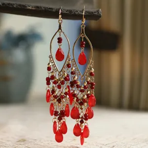 Jewellery - Bohemian Long Tassel Drop Earrings - New