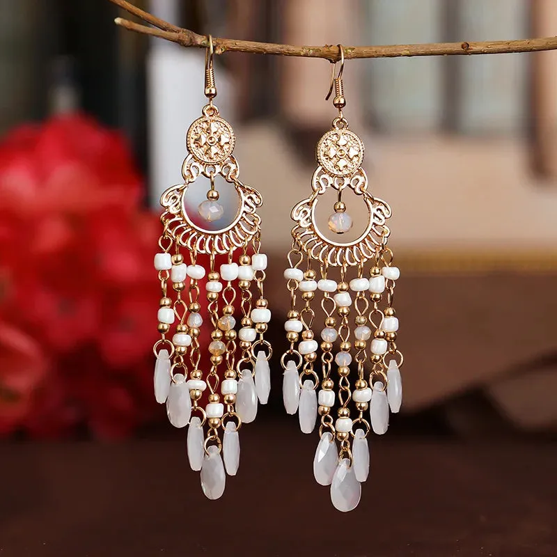 Jewellery - Bohemian Long Tassel Drop Earrings - New