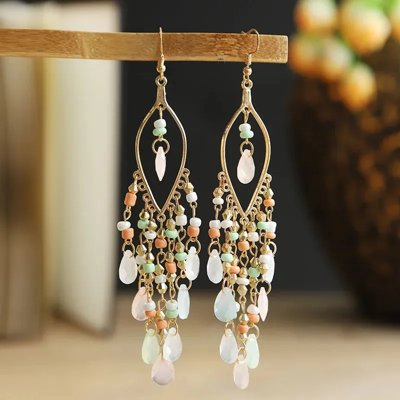 Jewellery - Bohemian Long Tassel Drop Earrings - New
