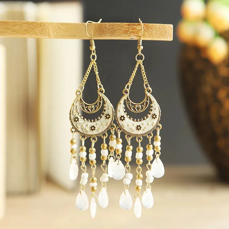 Jewellery - Bohemian Long Tassel Drop Earrings - New