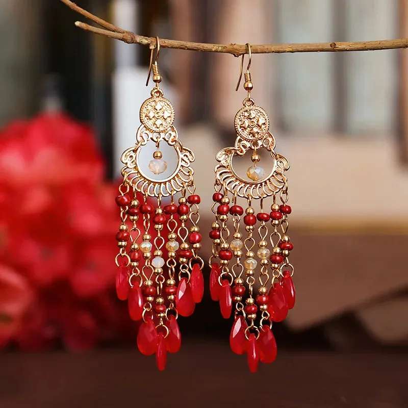 Jewellery - Bohemian Long Tassel Drop Earrings - New