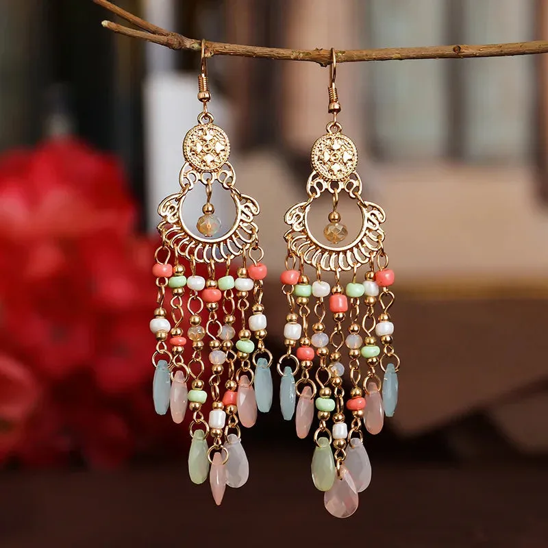 Jewellery - Bohemian Long Tassel Drop Earrings - New