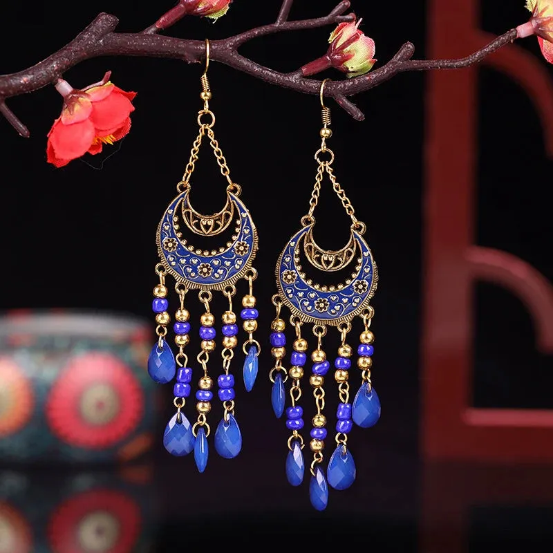 Jewellery - Bohemian Long Tassel Drop Earrings - New