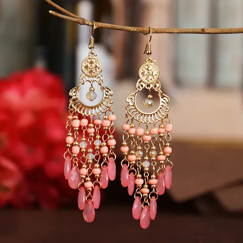 Jewellery - Bohemian Long Tassel Drop Earrings - New