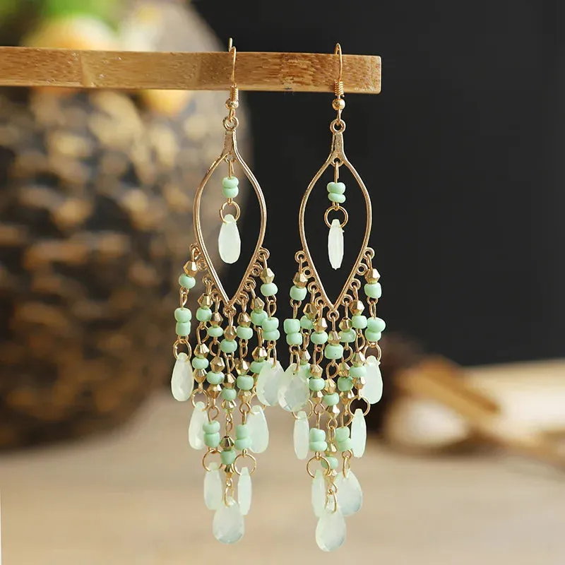Jewellery - Bohemian Long Tassel Drop Earrings - New