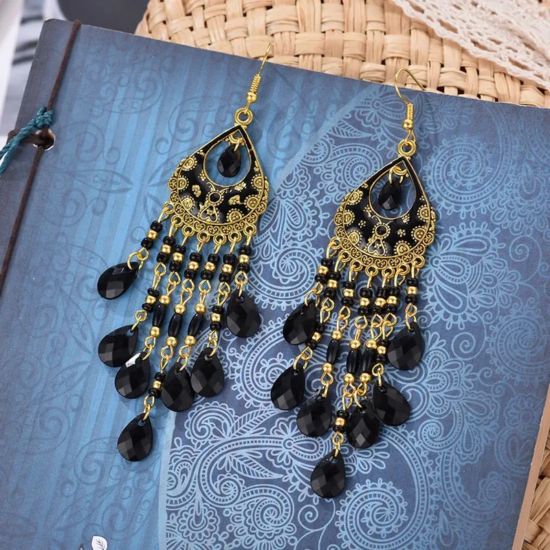 Jewellery - Bohemian Long Tassel Drop Earrings - New