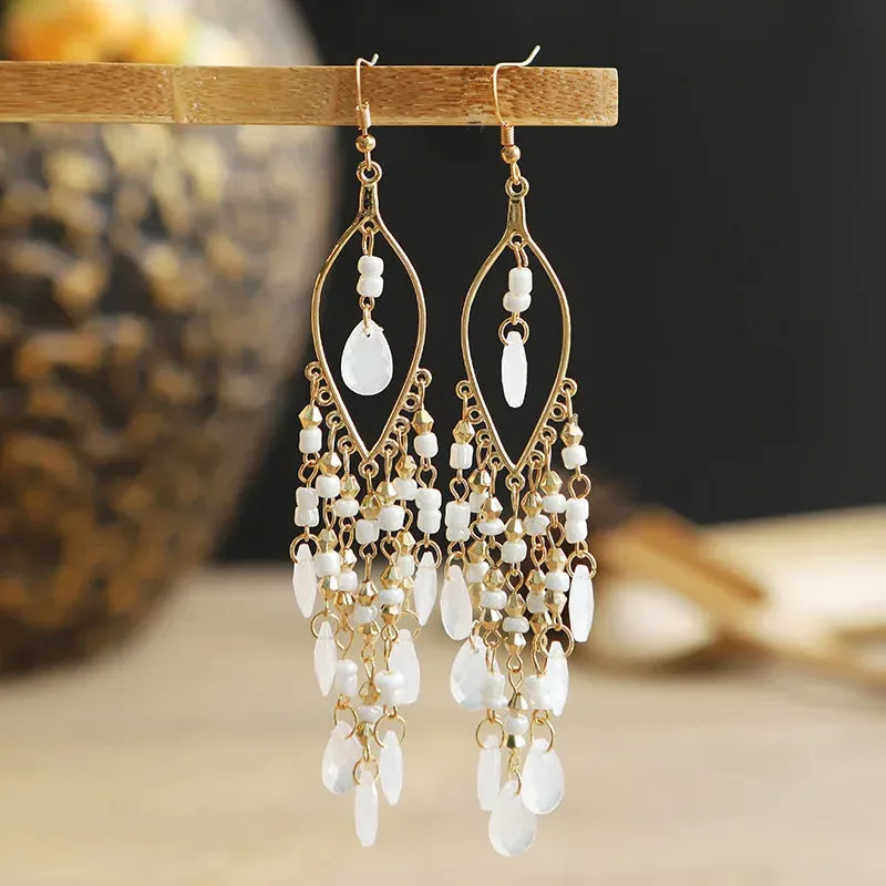 Jewellery - Bohemian Long Tassel Drop Earrings - New