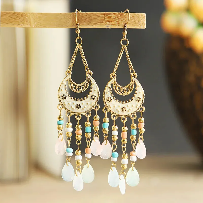 Jewellery - Bohemian Long Tassel Drop Earrings - New