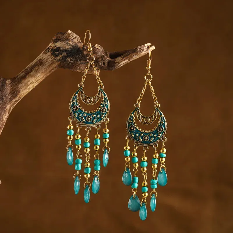 Jewellery - Bohemian Long Tassel Drop Earrings - New