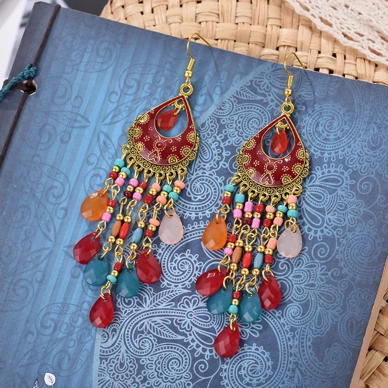 Jewellery - Bohemian Long Tassel Drop Earrings - New