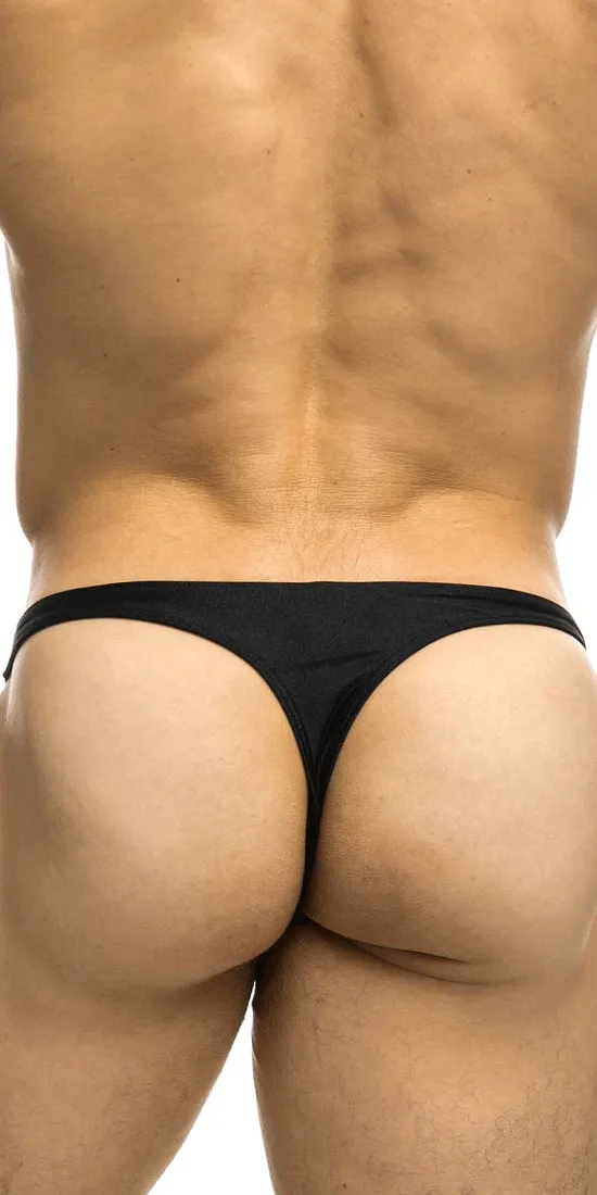 Justin Simon Xsj03 Silky Sexy Thongs Black