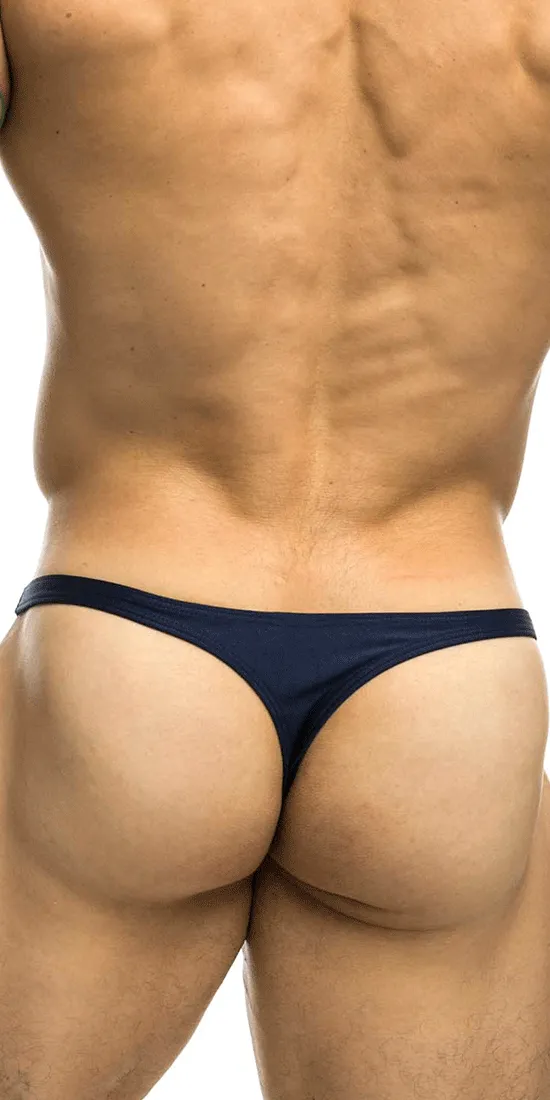 Justin Simon Xsj03 Silky Sexy Thongs Navy