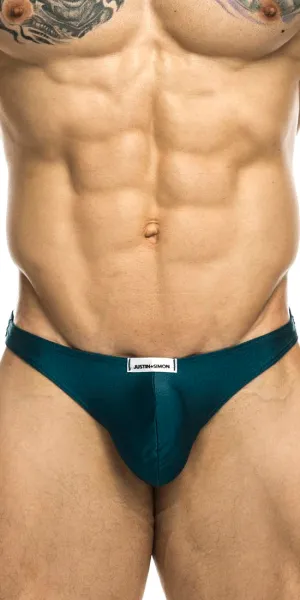Justin Simon Xsj03 Silky Sexy Thongs Opal Green