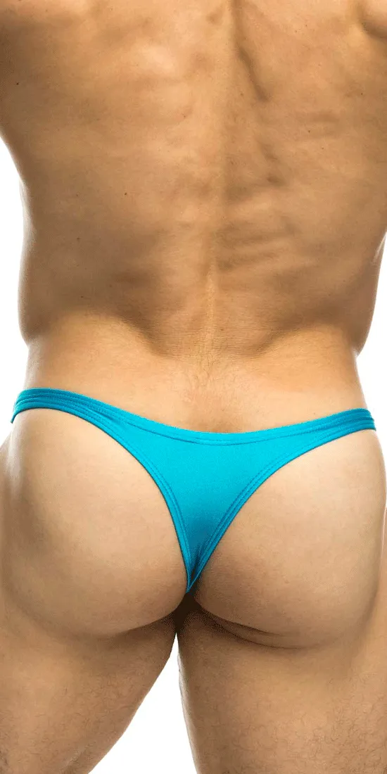 Justin Simon Xsj03 Silky Sexy Thongs Turquoise