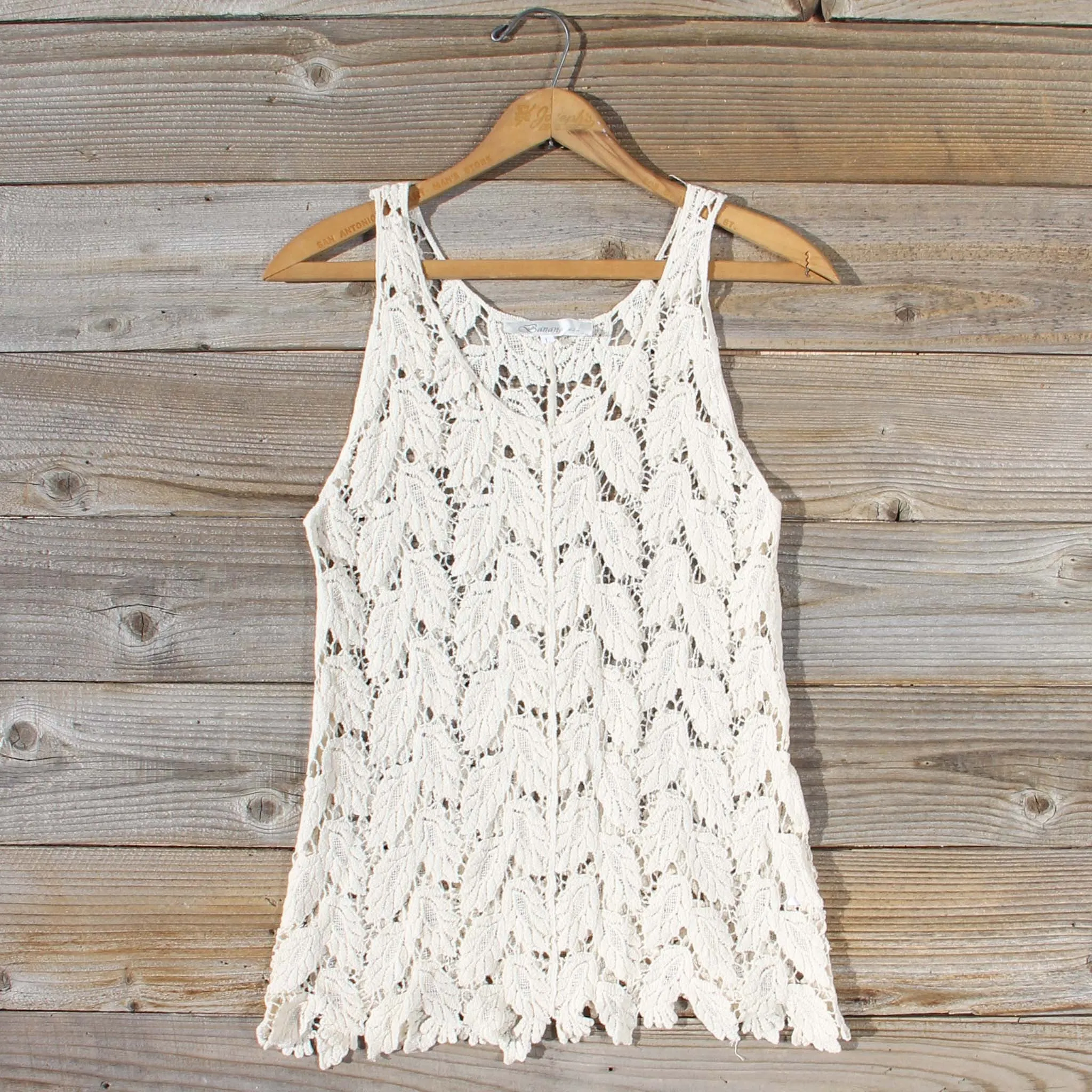 La Conner Lace Tank in Cream