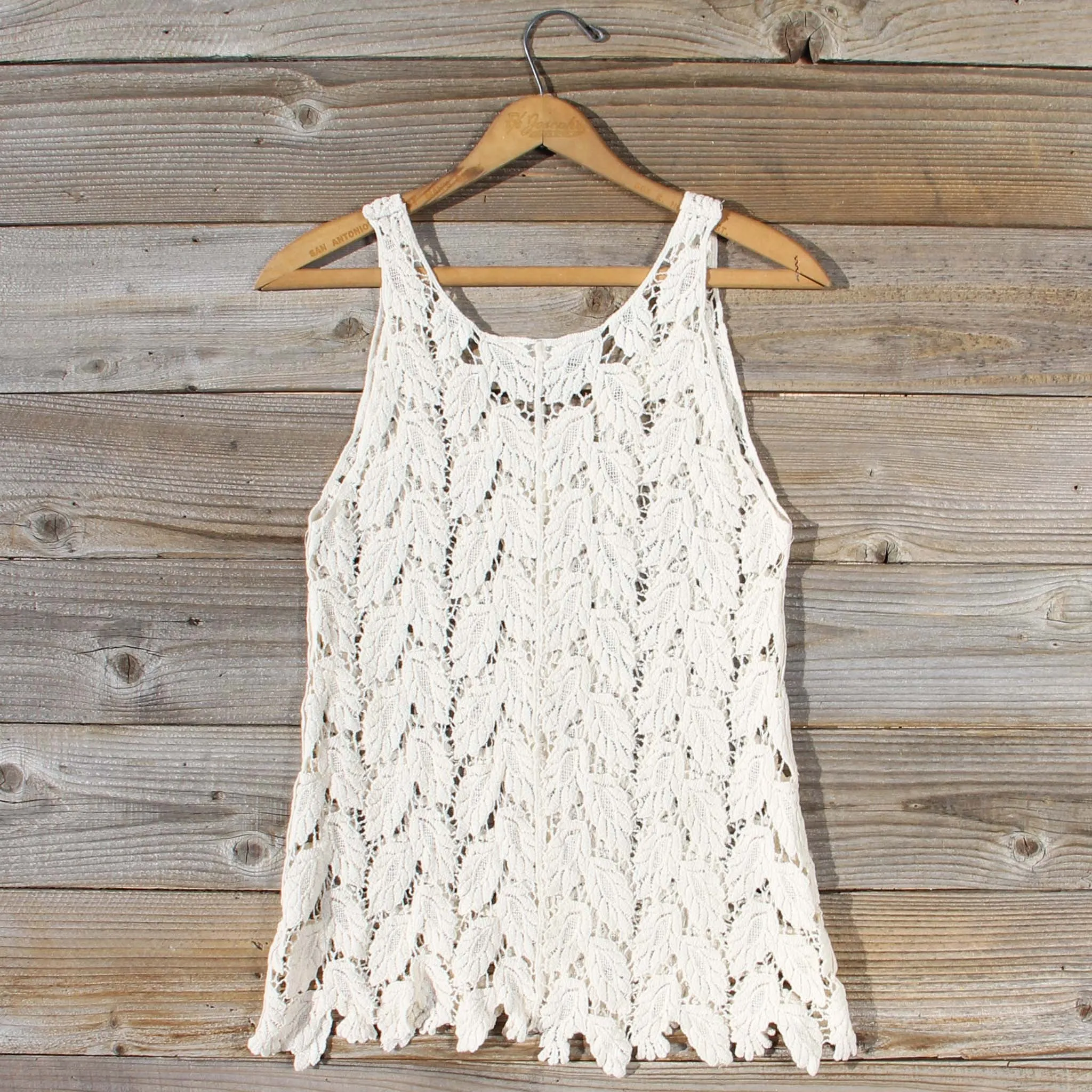 La Conner Lace Tank in Cream