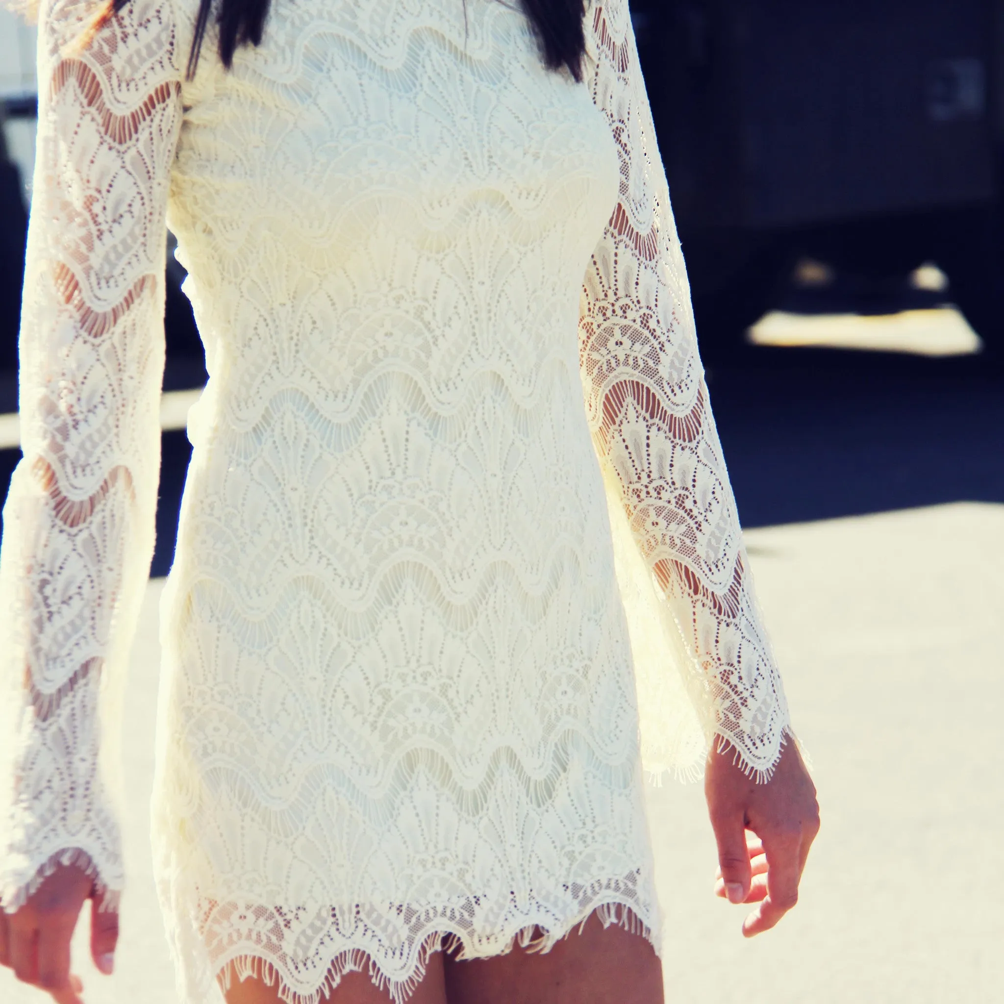 Lace & Tie Dress