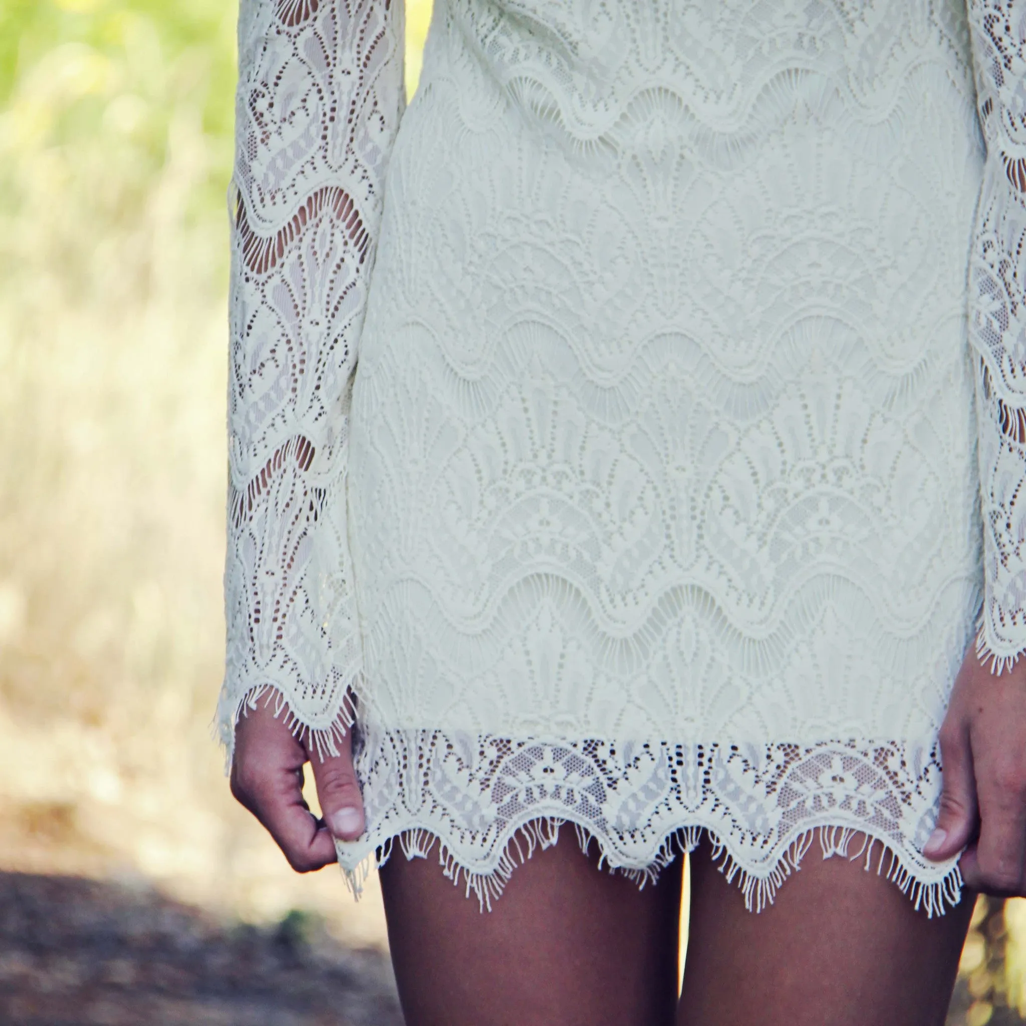 Lace & Tie Dress
