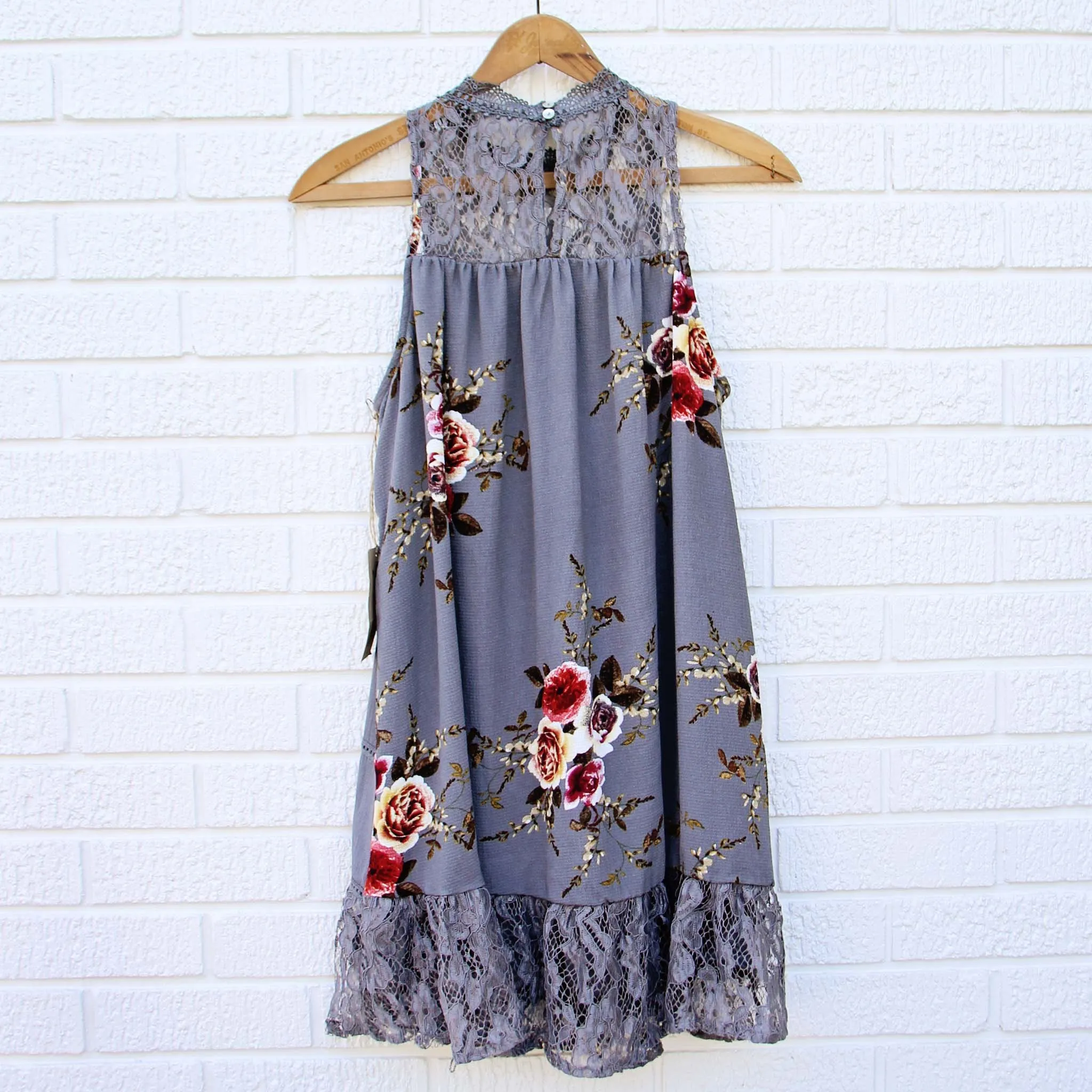 Lace Gypsy Dress in Shadow