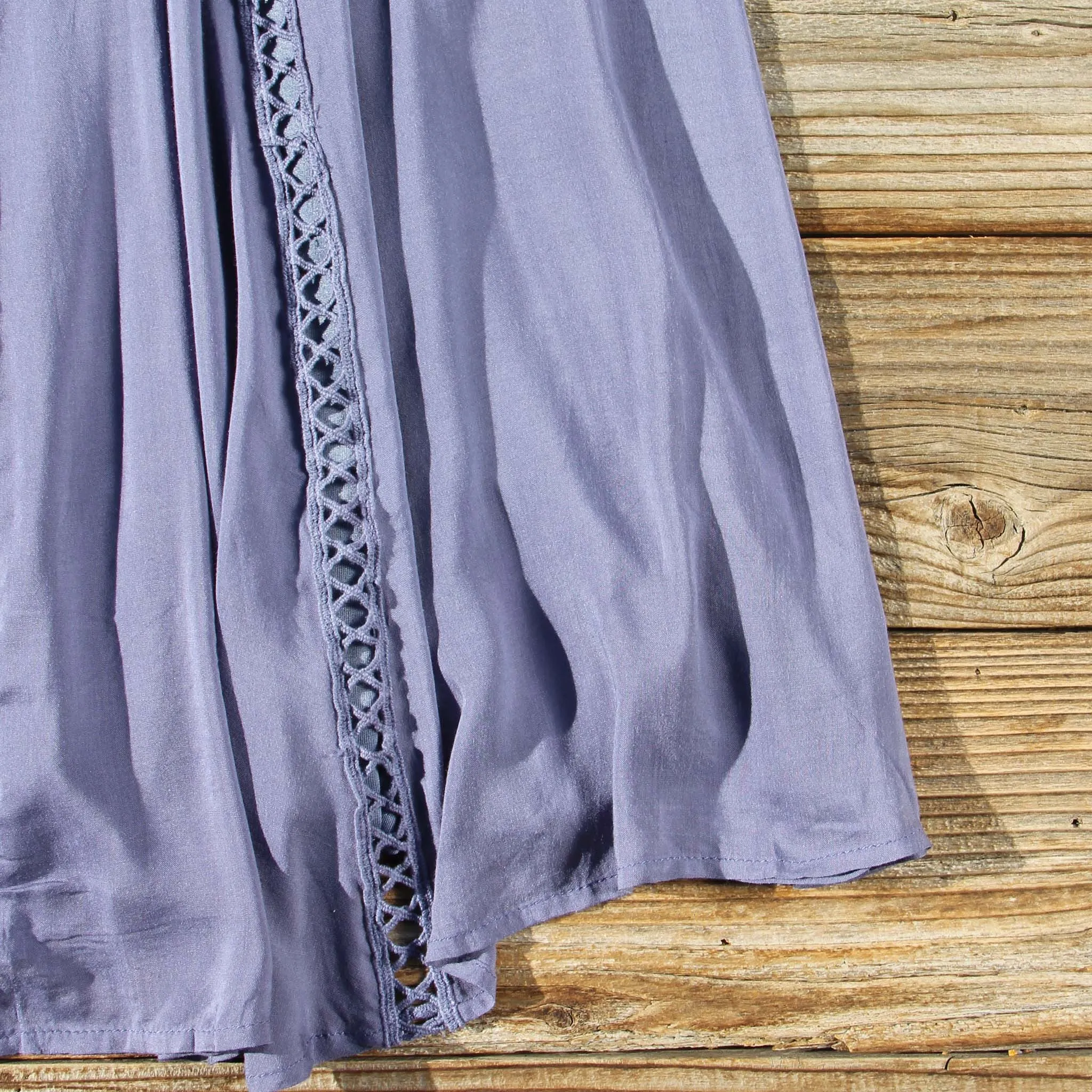 Lace Gypsy Dress in Slate