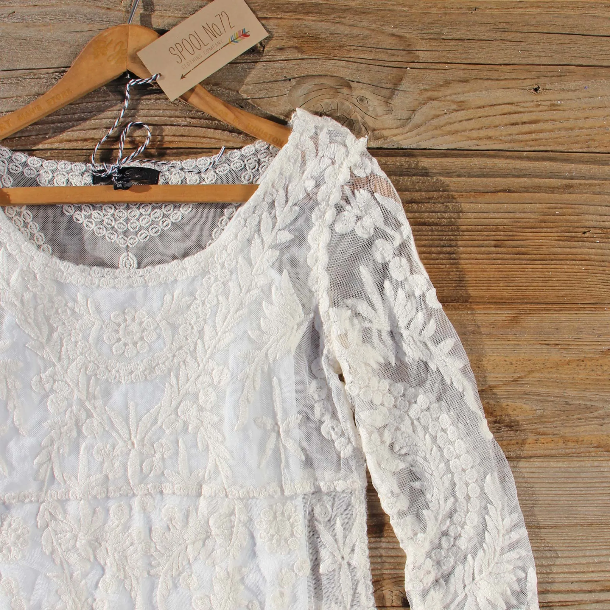 Laced in Snow Dress