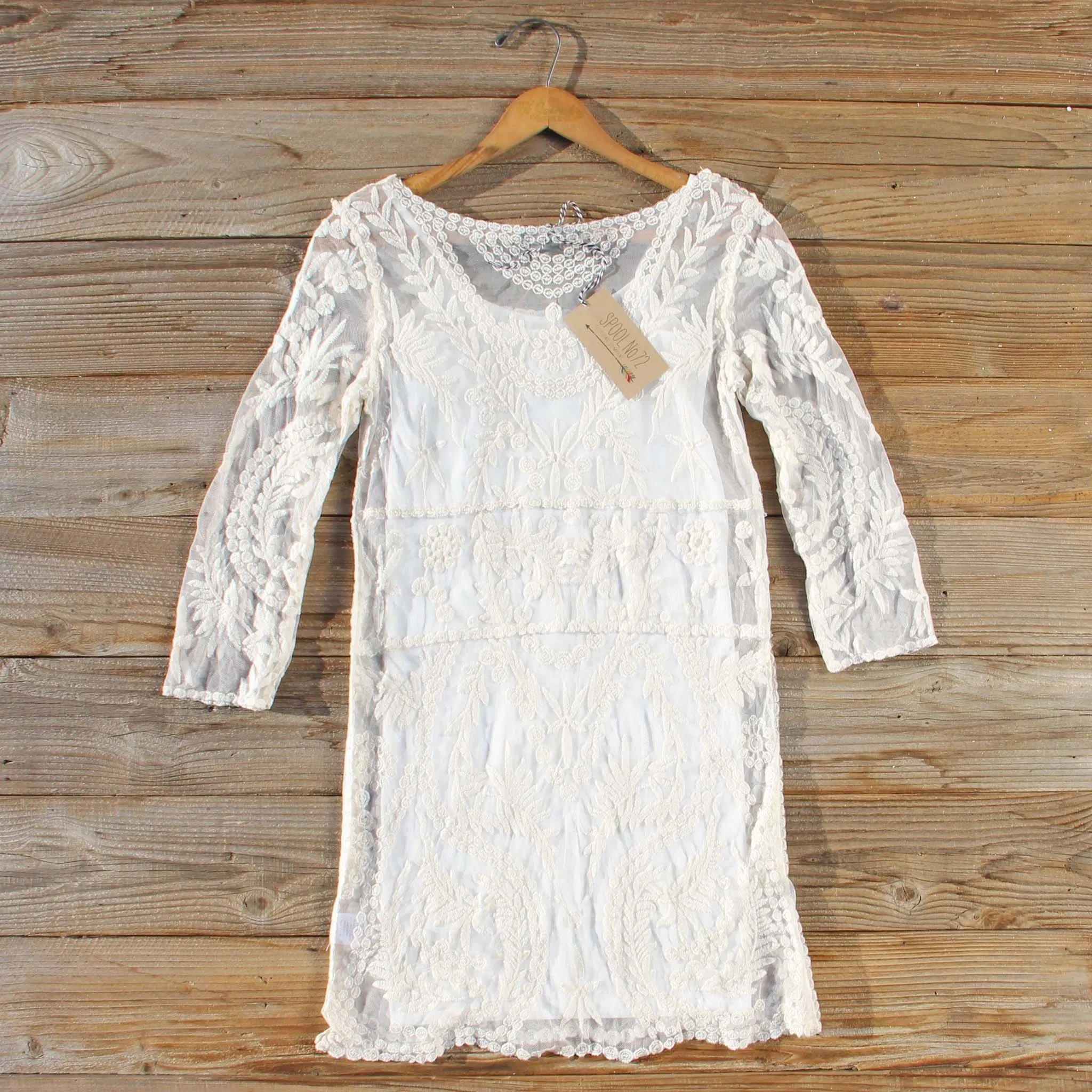 Laced in Snow Dress