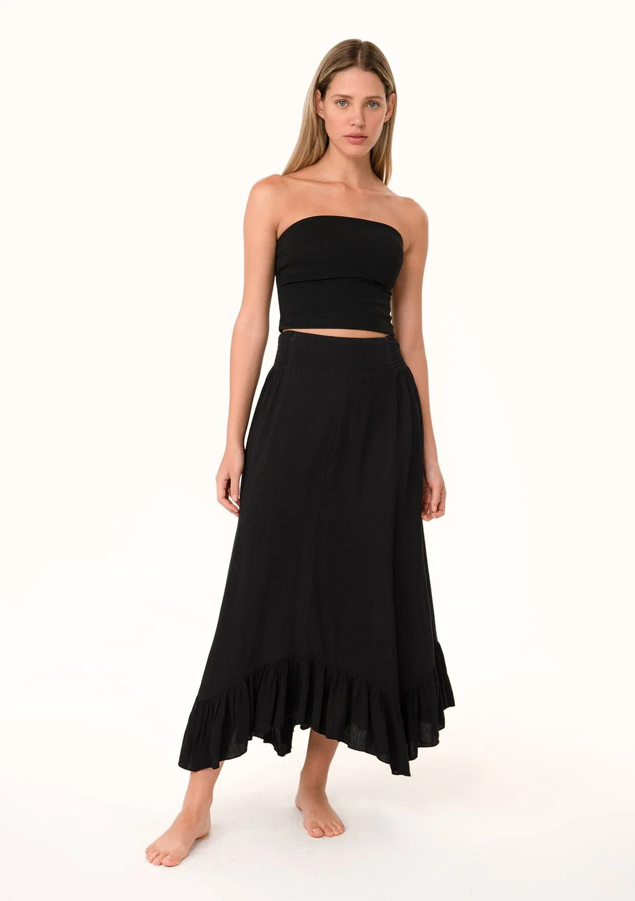 Lainey Ruffle Maxi Skirt