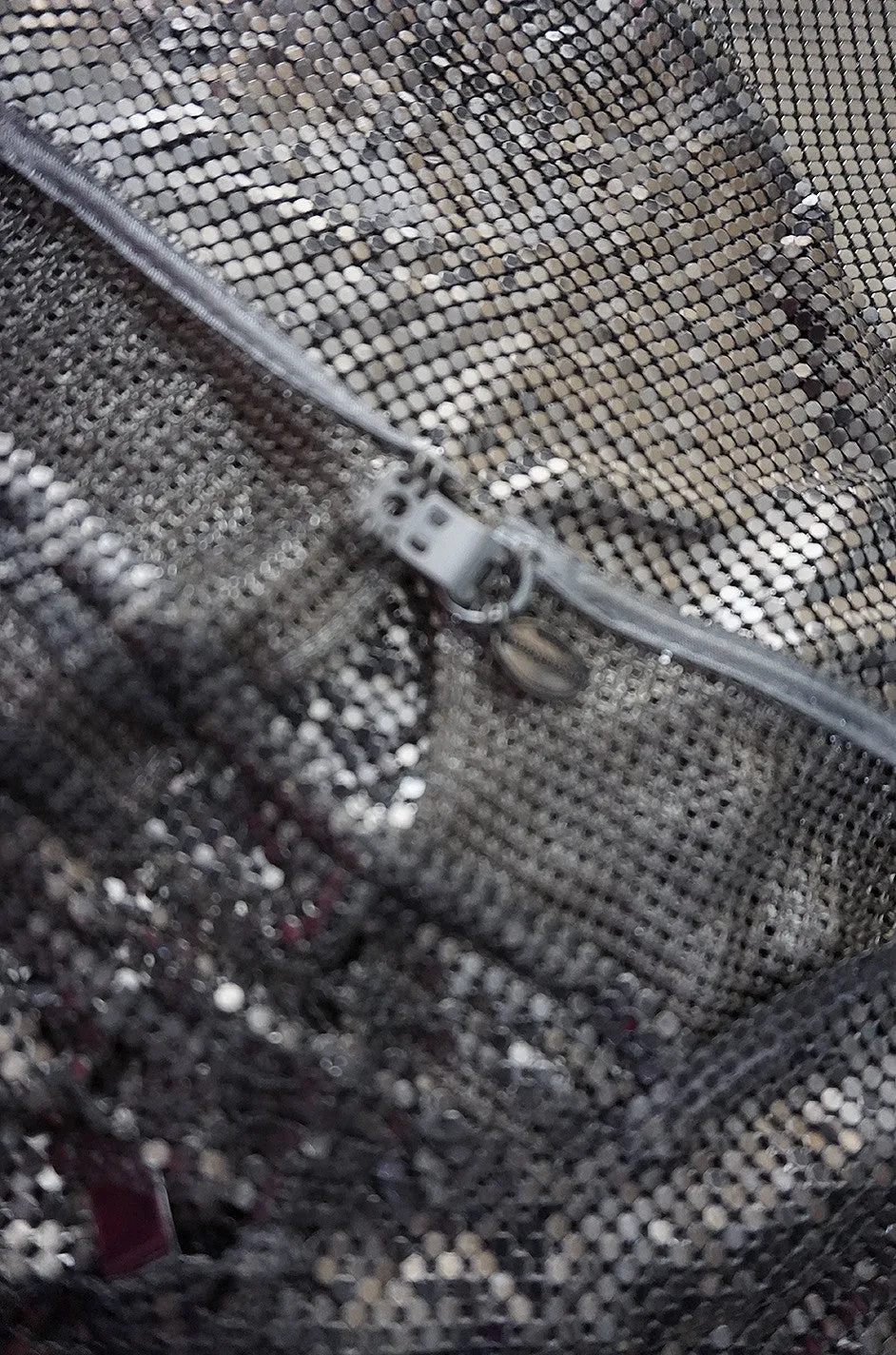 Late 1980s Paco Rabanne Silver Metal Mesh Set
