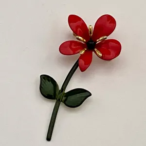 Late 60s/ Early 70s Enamel Flower Brooch