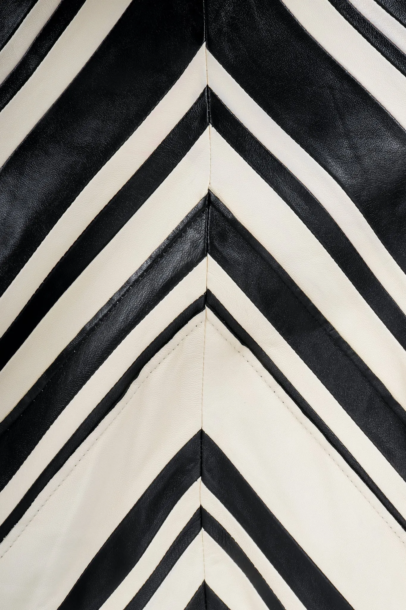 Leather Chevron Zebra Suit