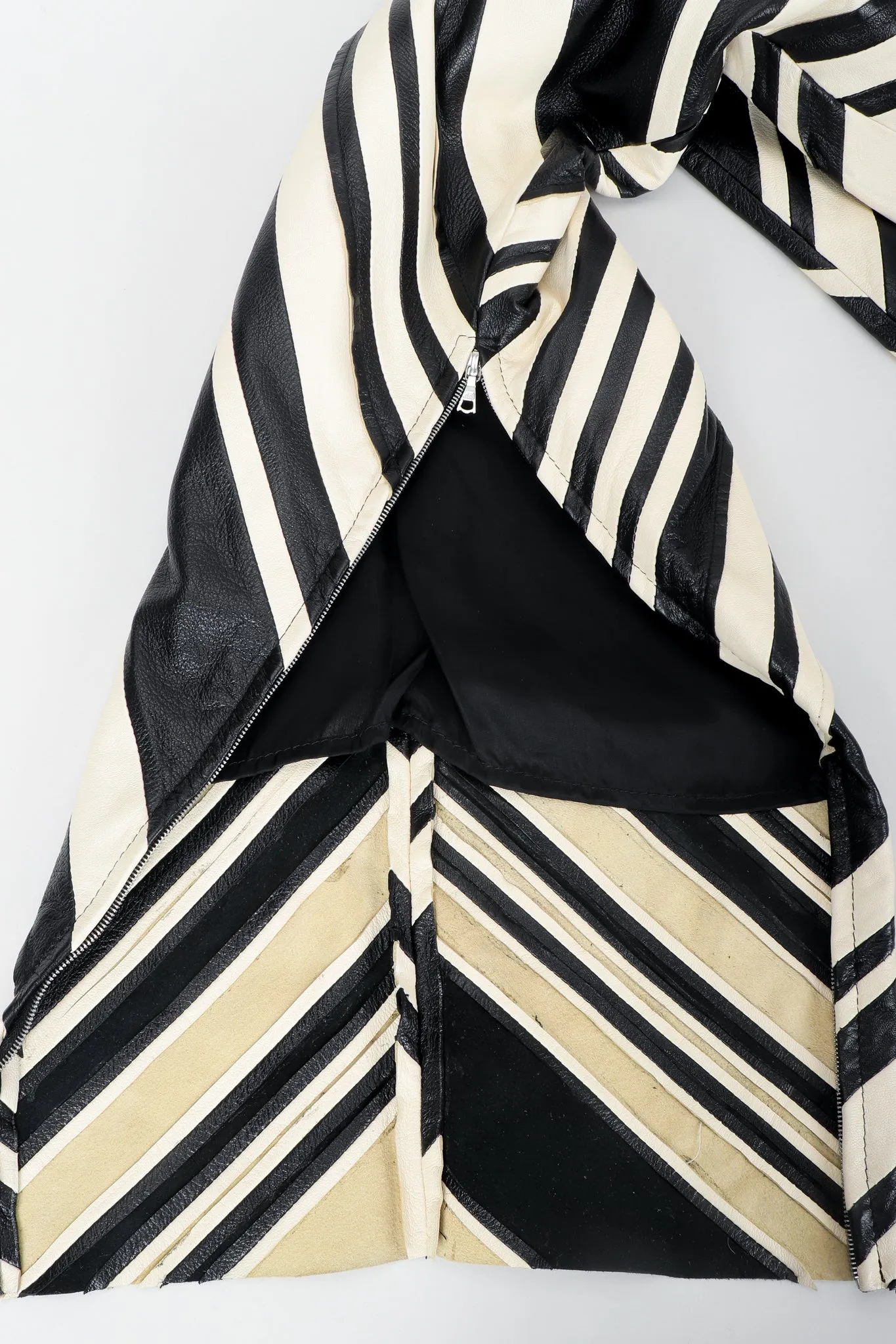 Leather Chevron Zebra Suit