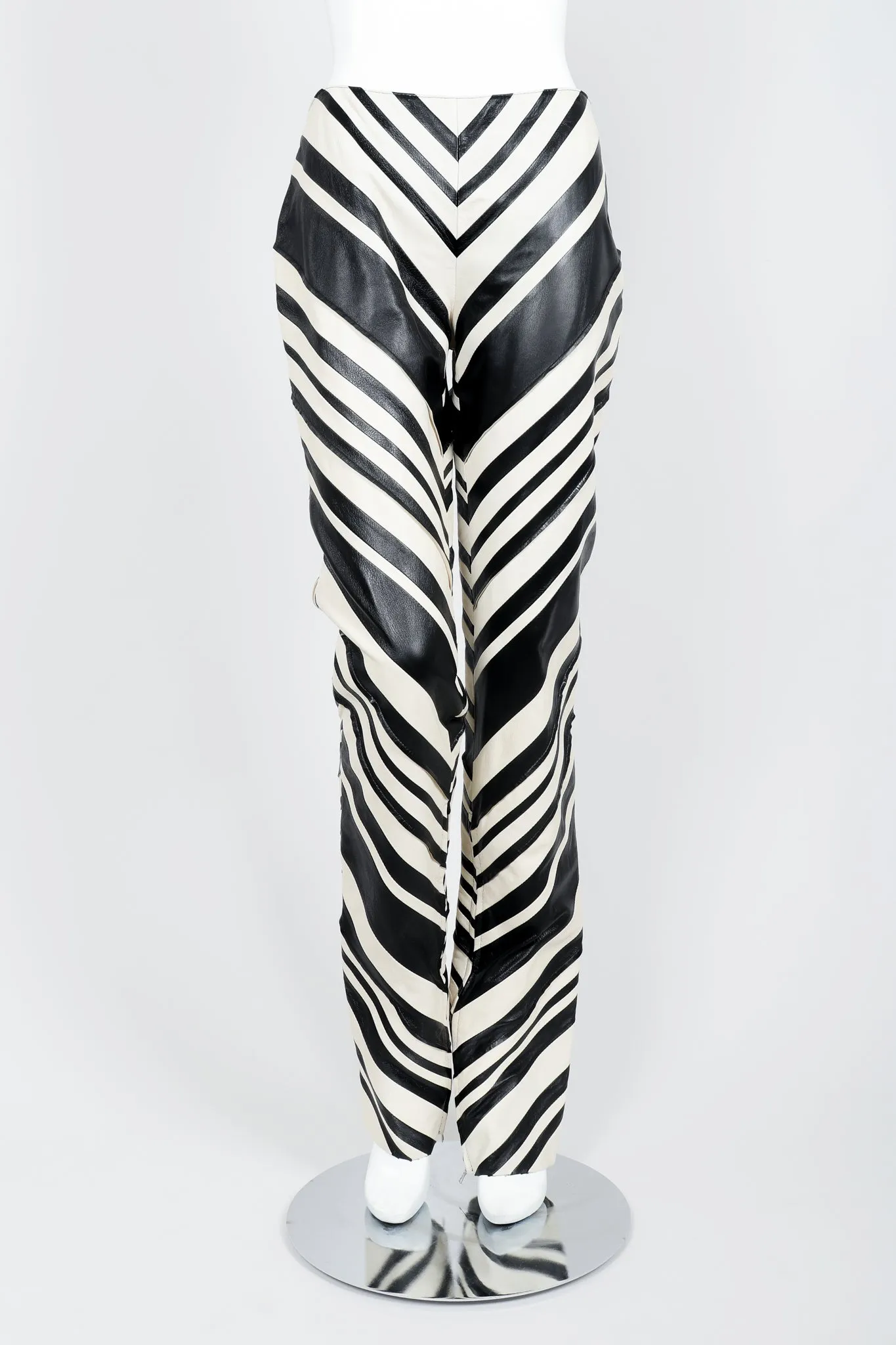 Leather Chevron Zebra Suit