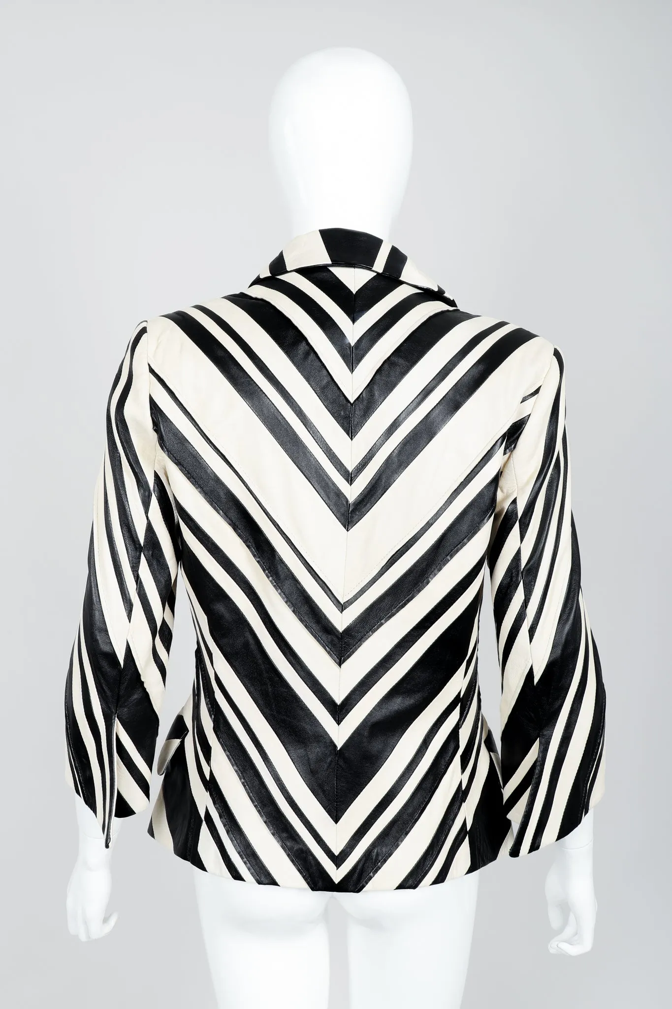 Leather Chevron Zebra Suit
