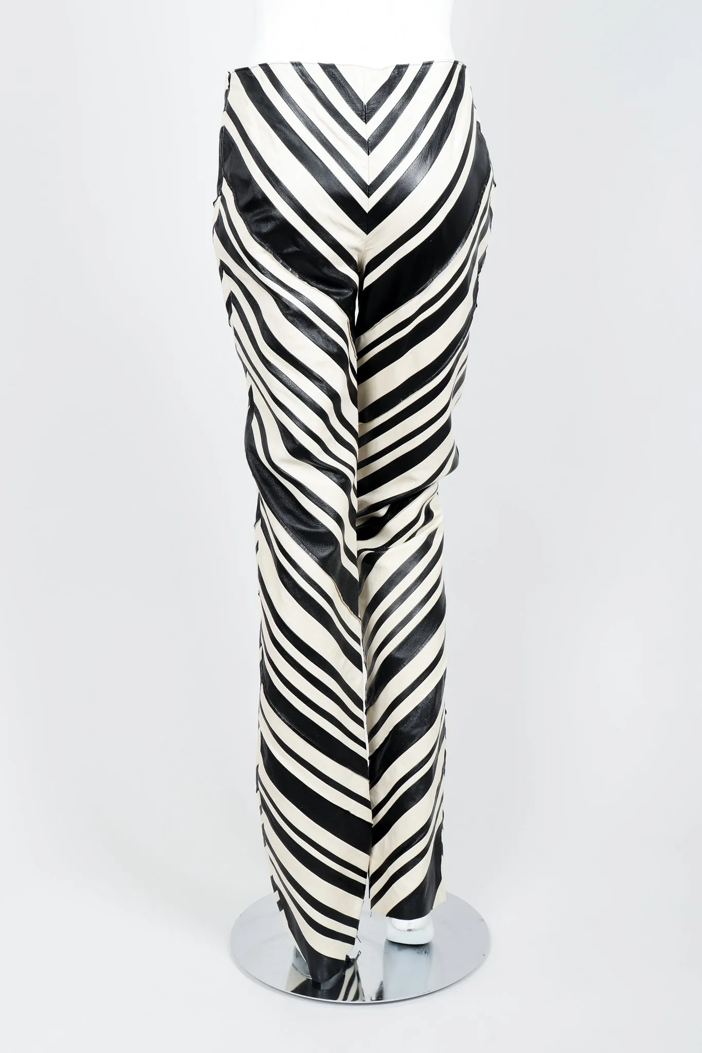 Leather Chevron Zebra Suit