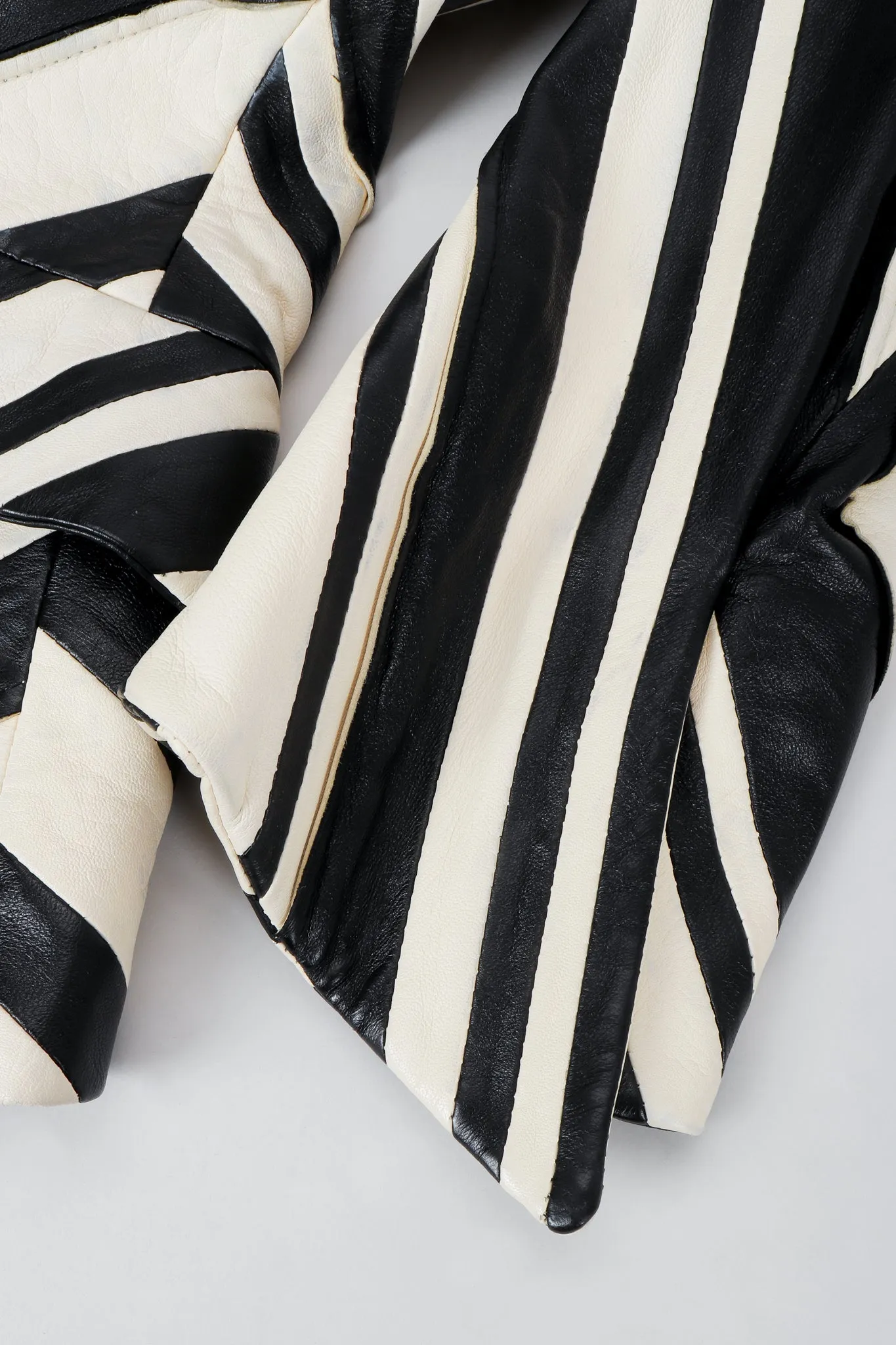 Leather Chevron Zebra Suit