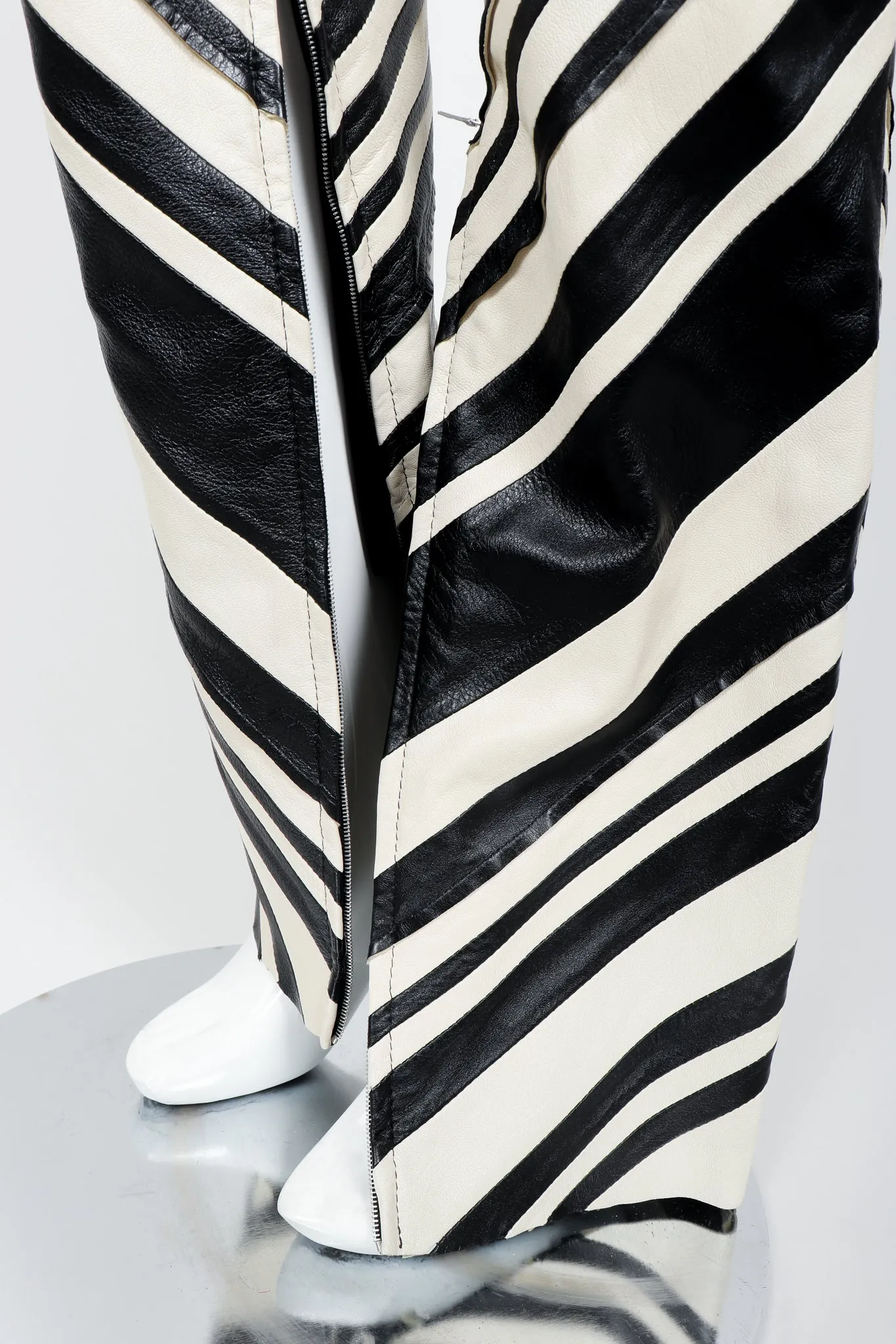 Leather Chevron Zebra Suit